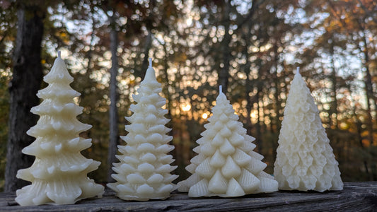 Beeswax Christmas Tree Candles