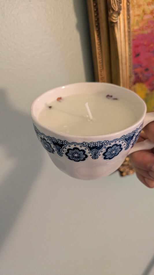 Antique Soy Teacup Candle